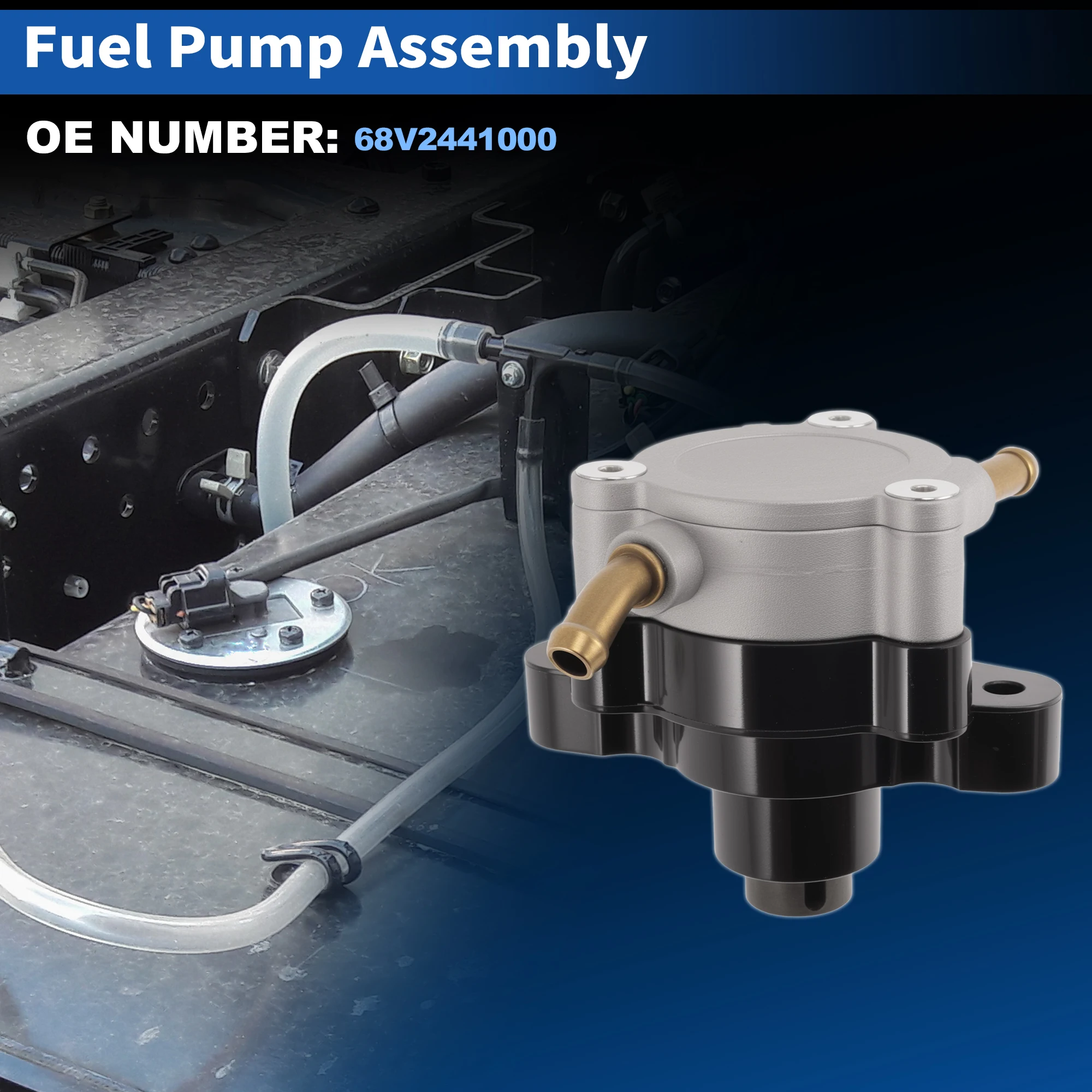 X Autohaux 68V2441000 Fuel Pump Module Assembly for Yamaha 2 & 4 Stroke 75 80 90 100 115 HP