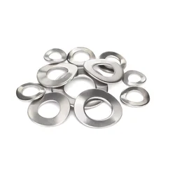304 Stainless Steel Corrugated Gasket / Metal Elastic Wave Washer M3-M20