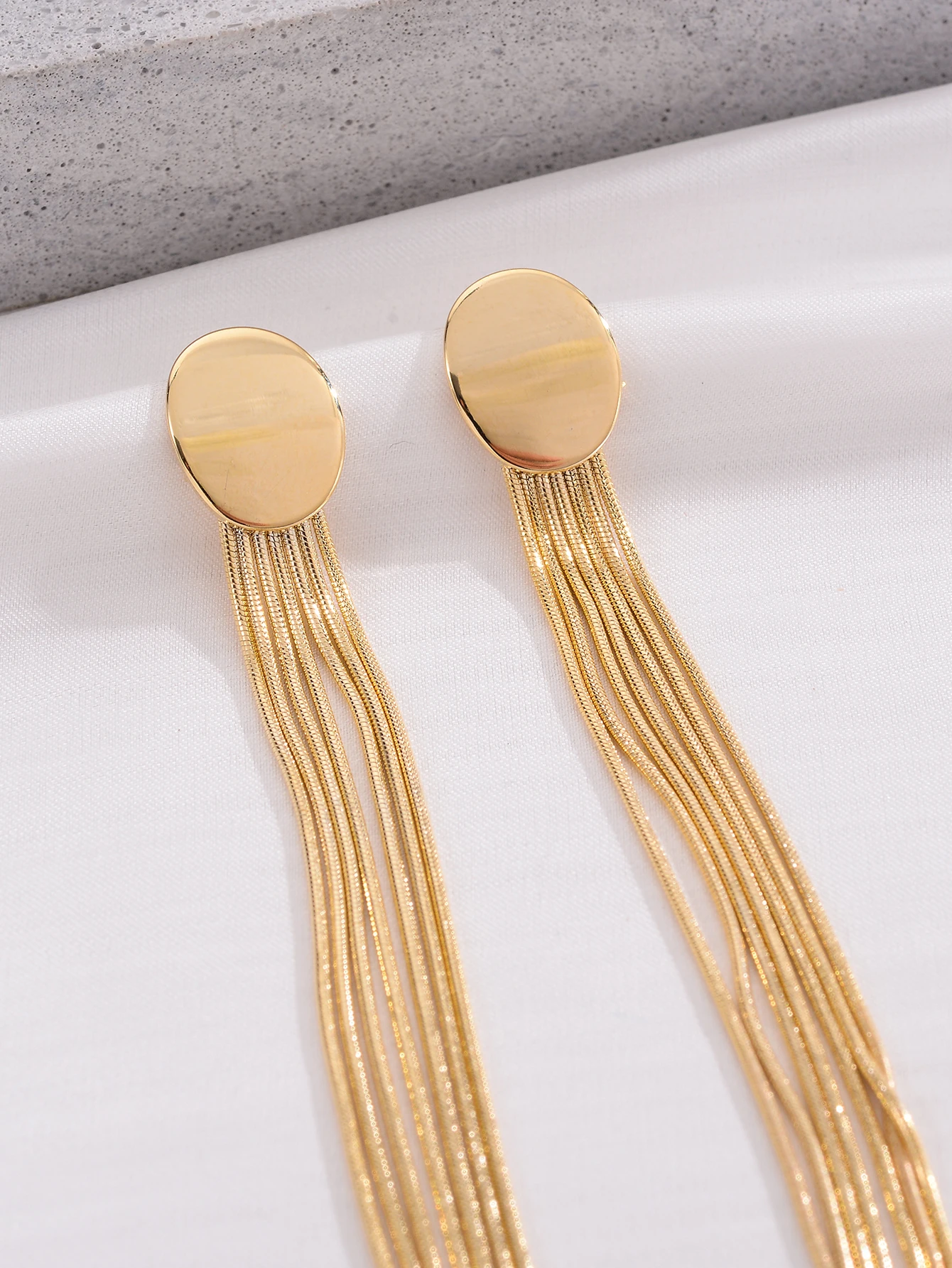 Long Tassel Gold Pl… - image