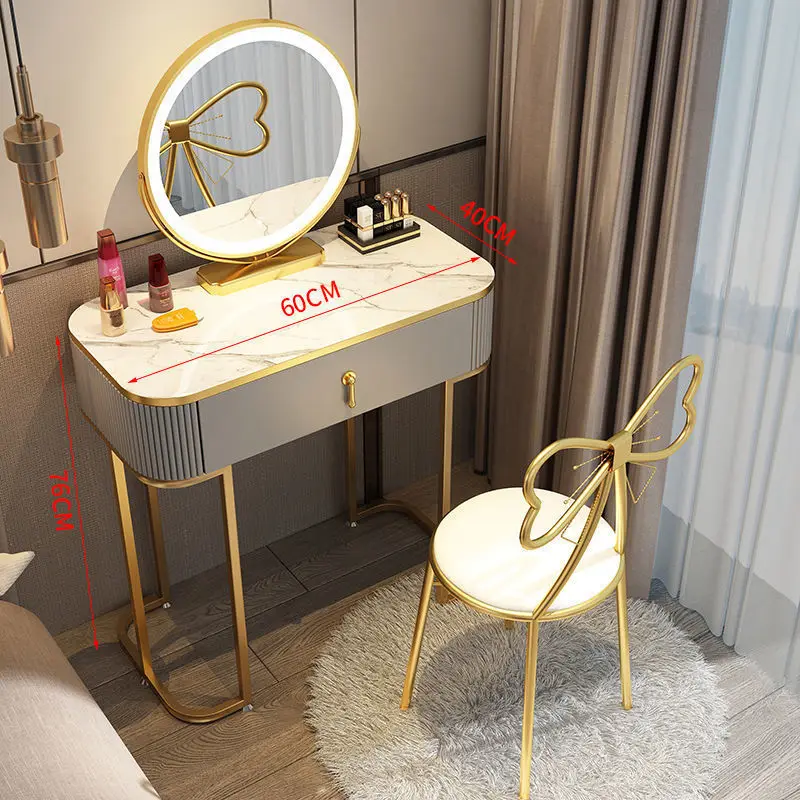 Modern High-End Dresser with Makeup Table for Small Master Bedrooms