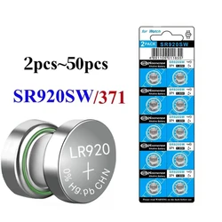 2pcs-50pcs Original 1.55V Coin Battery AG6 371 SR920SW LR920 SR927 171 370 L921 LR69 SR920 Button Batteries For Watch Toy