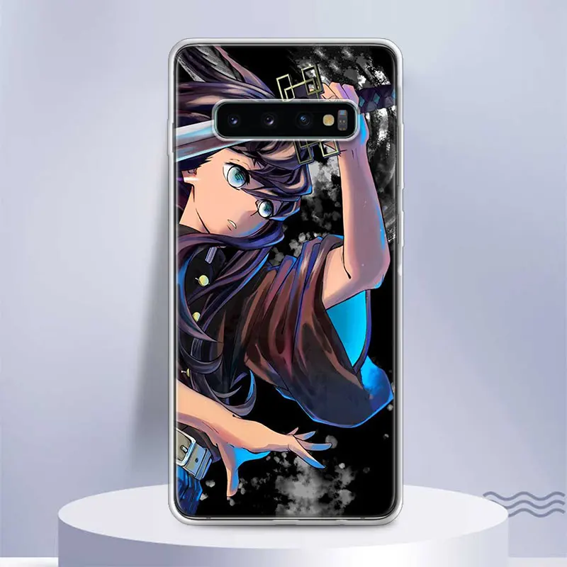 Demon Slayer Tokitou Muichirou Soft Silicone Phone Case For Samsung Galaxy S24 S23 S22 Ultra S21 S20 FE S10 Plus S10E S9 S8 +