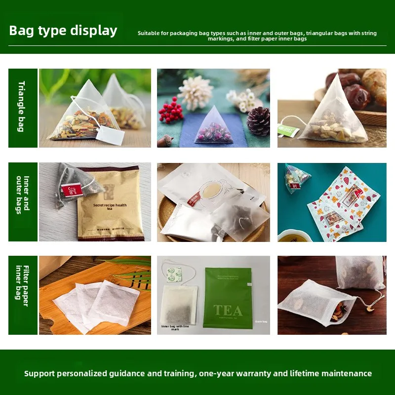 Three-sided sealing inner and outer bag packaging machine, automatic packaging machine, triangular bag packing machine