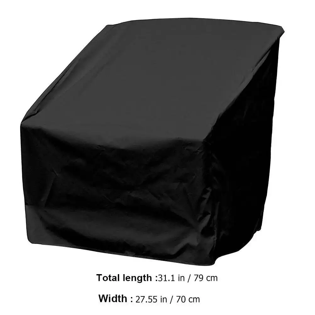 واقي كرسي الحديقة المقاوم للماء للحماية من الشمس، غطاء أثاث الشرفة، مقاوم للغبار، سهل التنظيف وجيد التهوية
