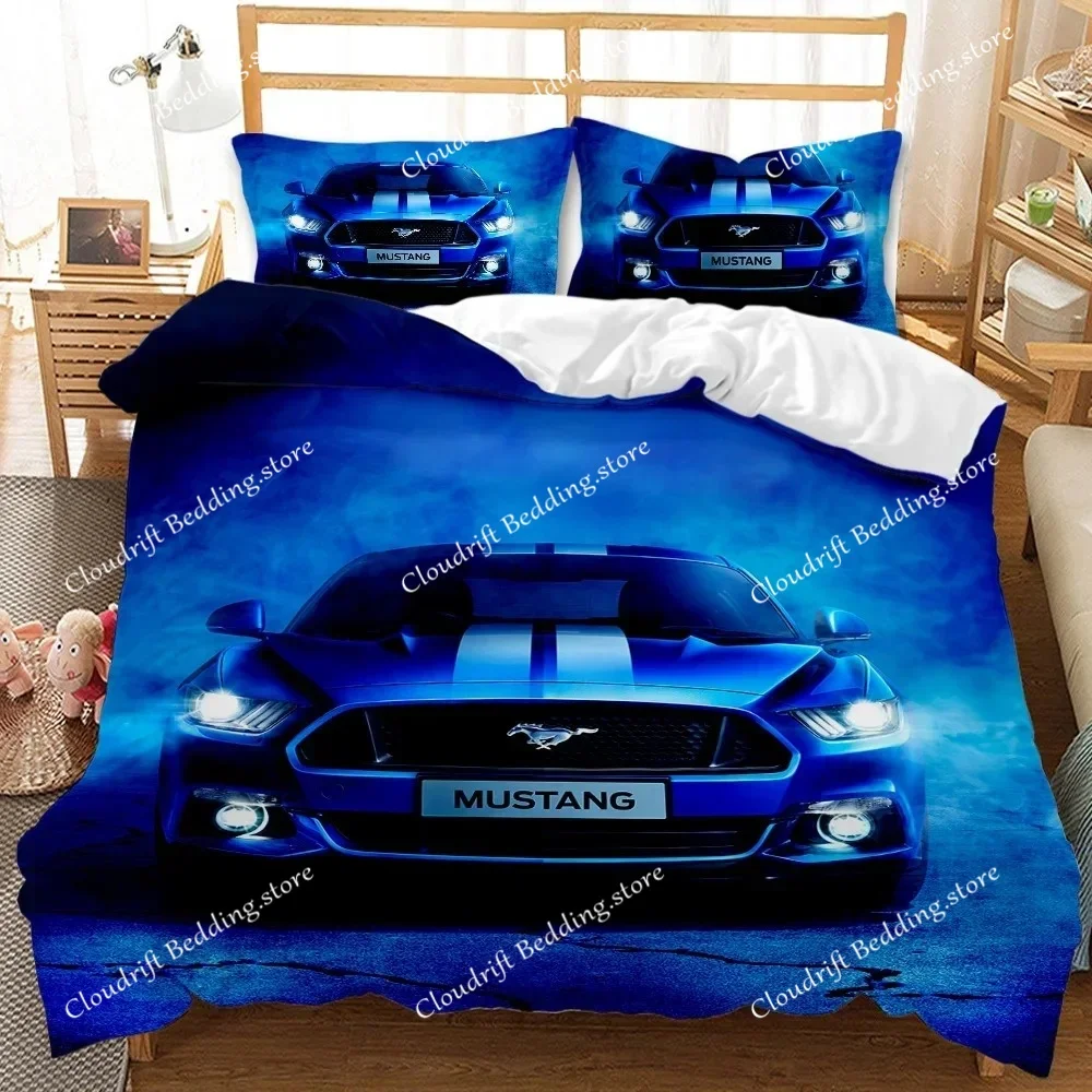 Vintage Duvet Cover Set Classic Car Automobile Mechanic Nostalgic 50s Bedding Set Twin Queen King Full Polyester Quilt Cover