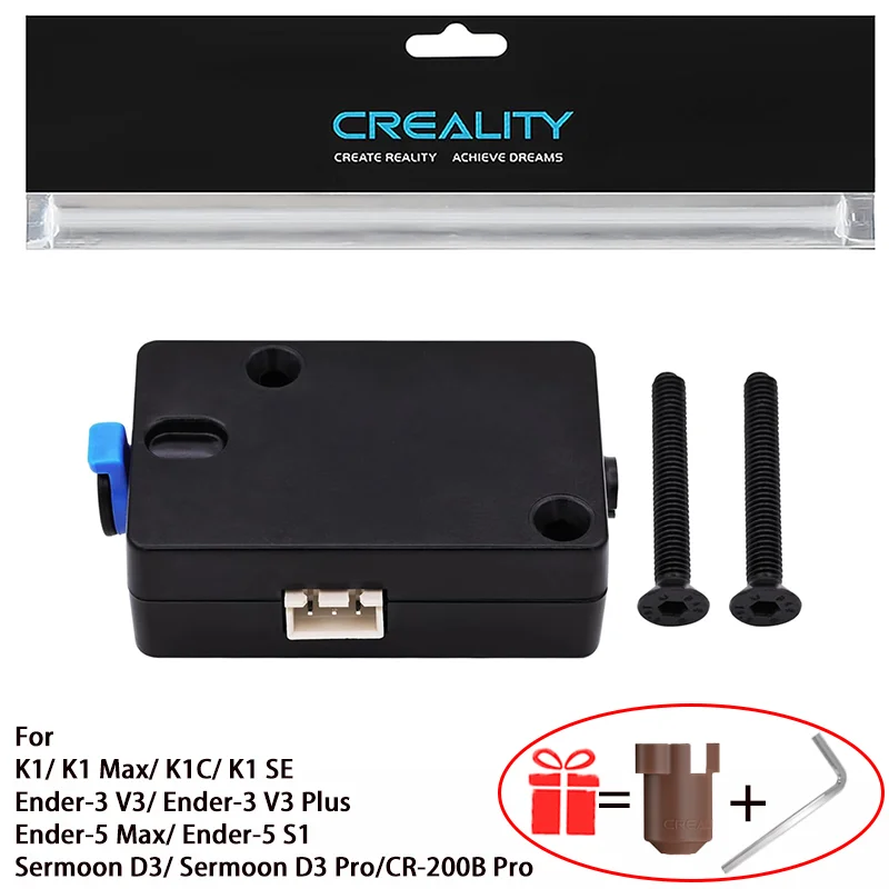  Creality K1/K1C/K1Max Filament Runout Sensor Kit 1.75mm Smart Filament Detector for Ender-3 V3 /V3 Plus/Ender-5 S1 3D Printer