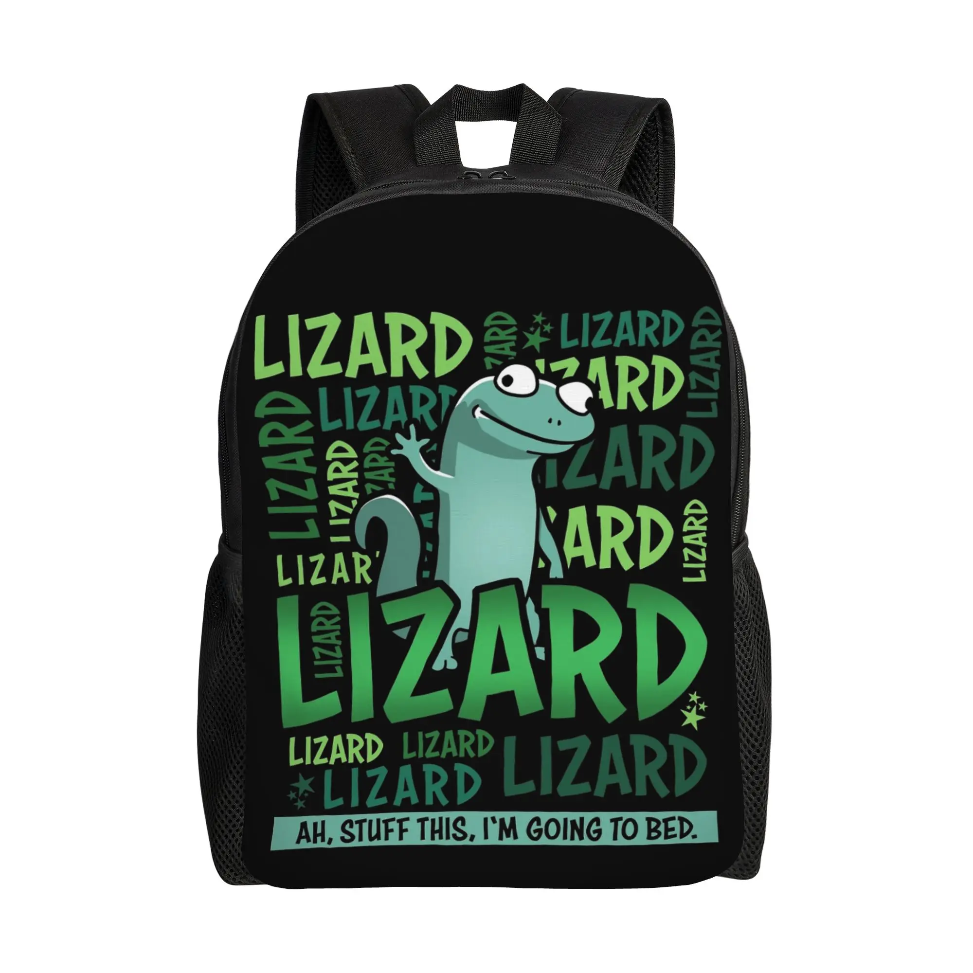 

Рюкзак The Lizard Lizard Ah I'm Going To Bed Teenage Backpack High School Hiking Travel Hoppers Tom Lizard Daypack для ноутбука, холщовый, для путешествий и походов