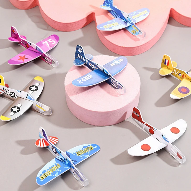 20pcs/bag Mini Airplane Assembly Puzzle Toys Kids Birthday Party Favor Boys Girls Gift Classroom Prize Goodie Fillers