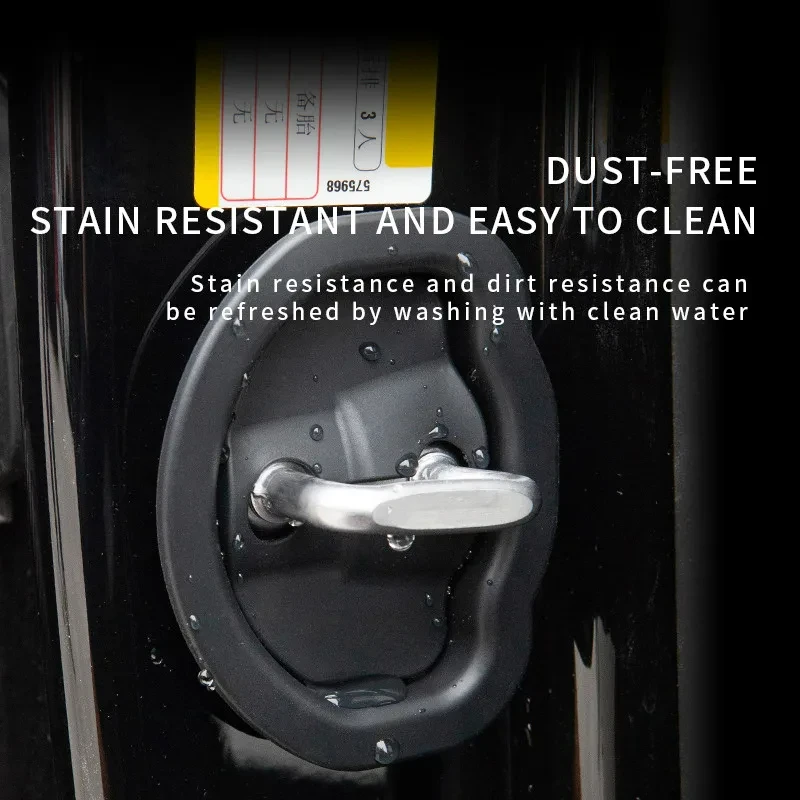 غطاء سيليكون بإبزيم لقفل باب السيارة ، غطاء واقي مضاد للتصادم ، ملحقات تسلا 3 ، موديل Y ، الطرق ، 4 #3