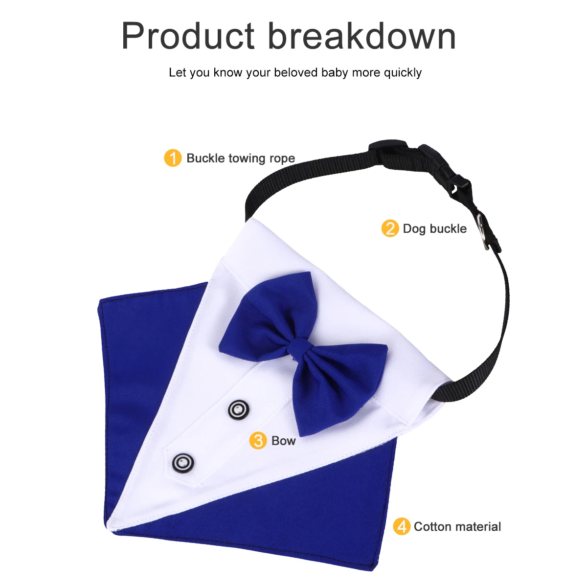 

Pet Bib Triangular Scarf Dog Collar Drool Bibs Accessories Bandana Saliva Cotton Tie