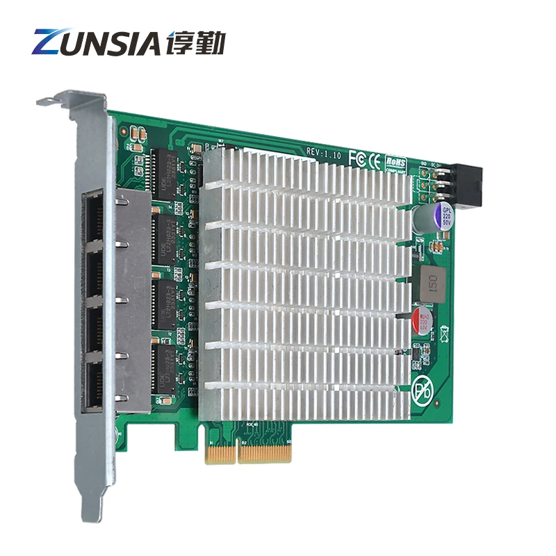 

2025 hot sale Zunsia PCIE SFP Card PCI-E Express SFP+ 2Port for Network Firewall PC with Half/Full-height Bezel Pcie 10 Gigabit
