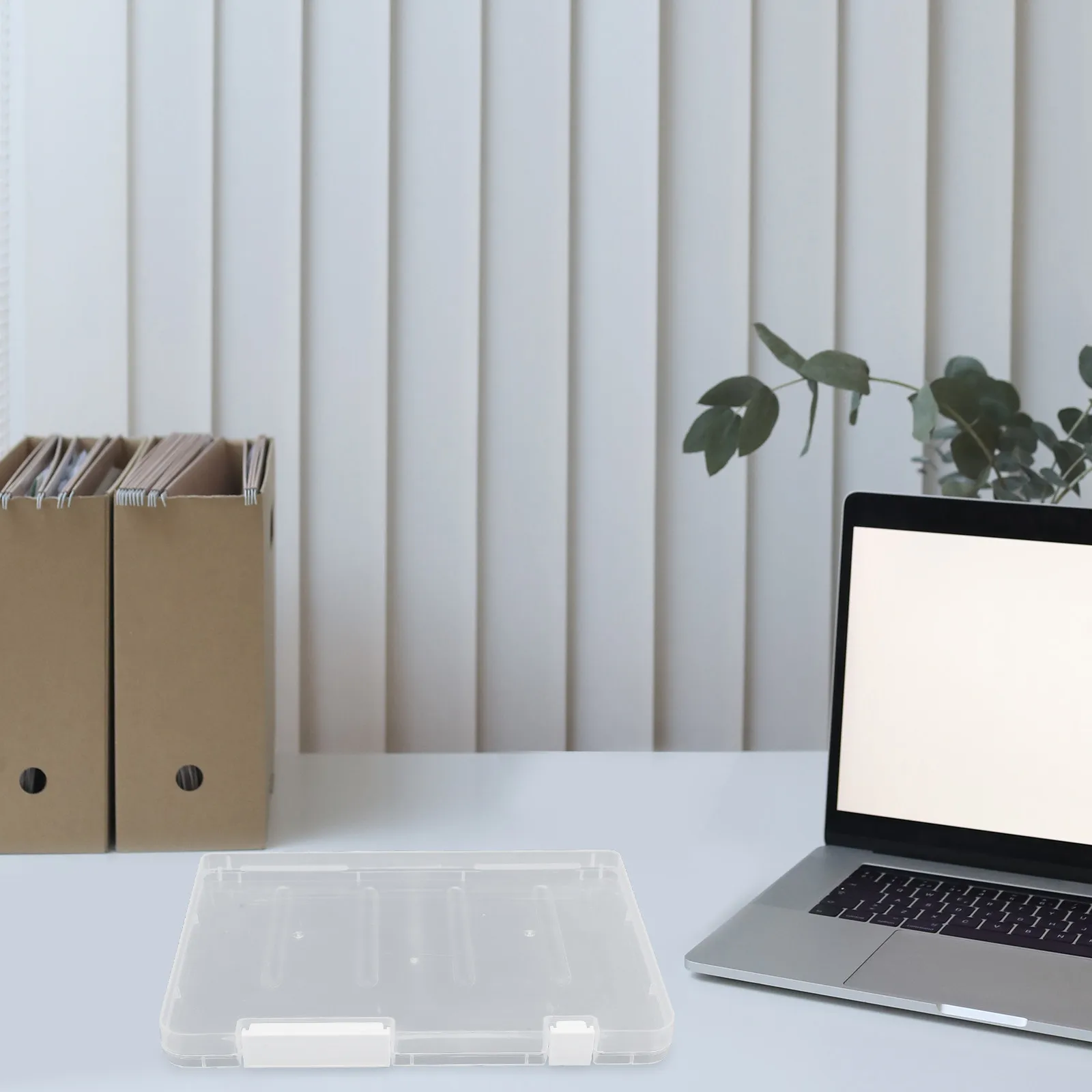 

5Pcs File Organizer Box PP Storage Case Document Card Holder Photo Postcard Container Portable Lightweight for Office Travel