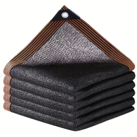 Black sunshade net for 70-80% shading, plant greenhouse covering net, fence, privacy net, garden, sunshine, shantytown, external