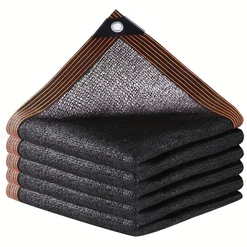 Black sunshade net for 70-80% shading, plant greenhouse covering net, fence, privacy net, garden, sunshine, shantytown, external 1