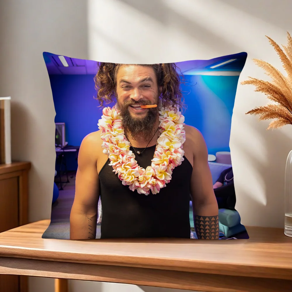 Jason Momoa Kissenbezug für Zuhause, Sofa, Wohnzimmer, Büro, Café, Auto – Detail 4