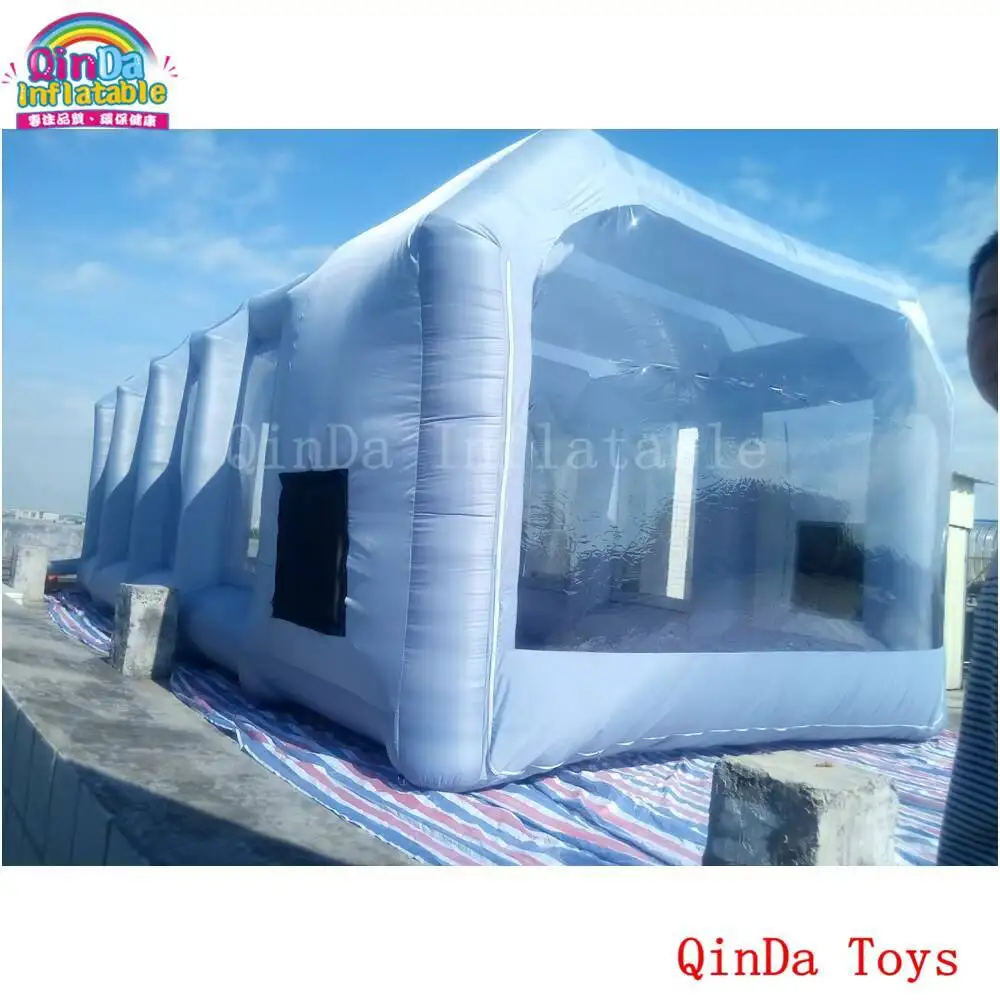 

10 м * 5 м * 3,5 м надувная покрасочная камера для покраски автомобиля, используемые портативные покрасочные камеры для автомобиля