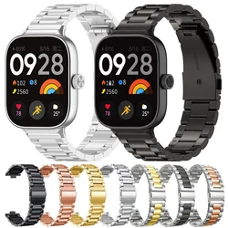 Metal Strap For Redmi Watch 4 Sport Bracelet Stainless Steel Watchband For Xiaomi Redmi Watch 4 Accessories Correa Band Bracelet