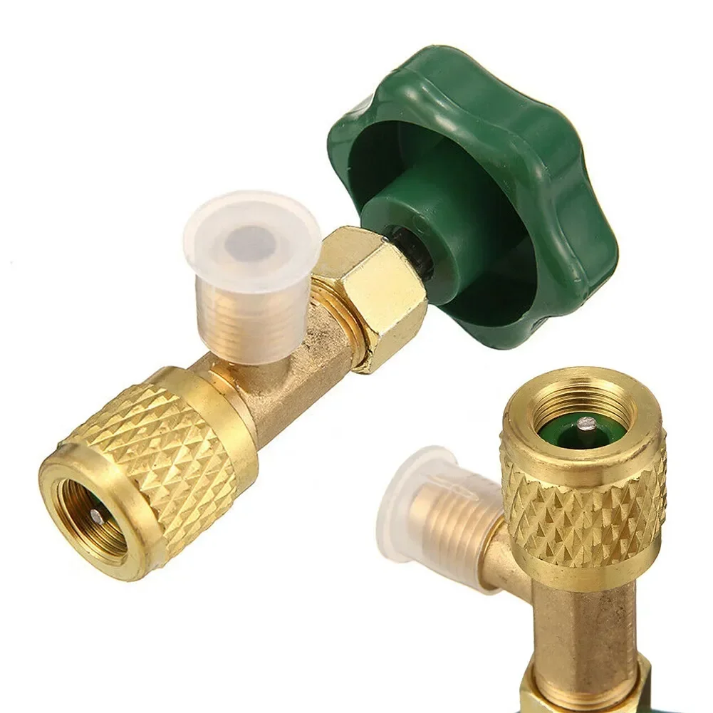 A/C Can Tap Valve Copper and Stainless Steel AC Can Tap Valve Bottle Opener for R22 R134a R410A Air Conditioning