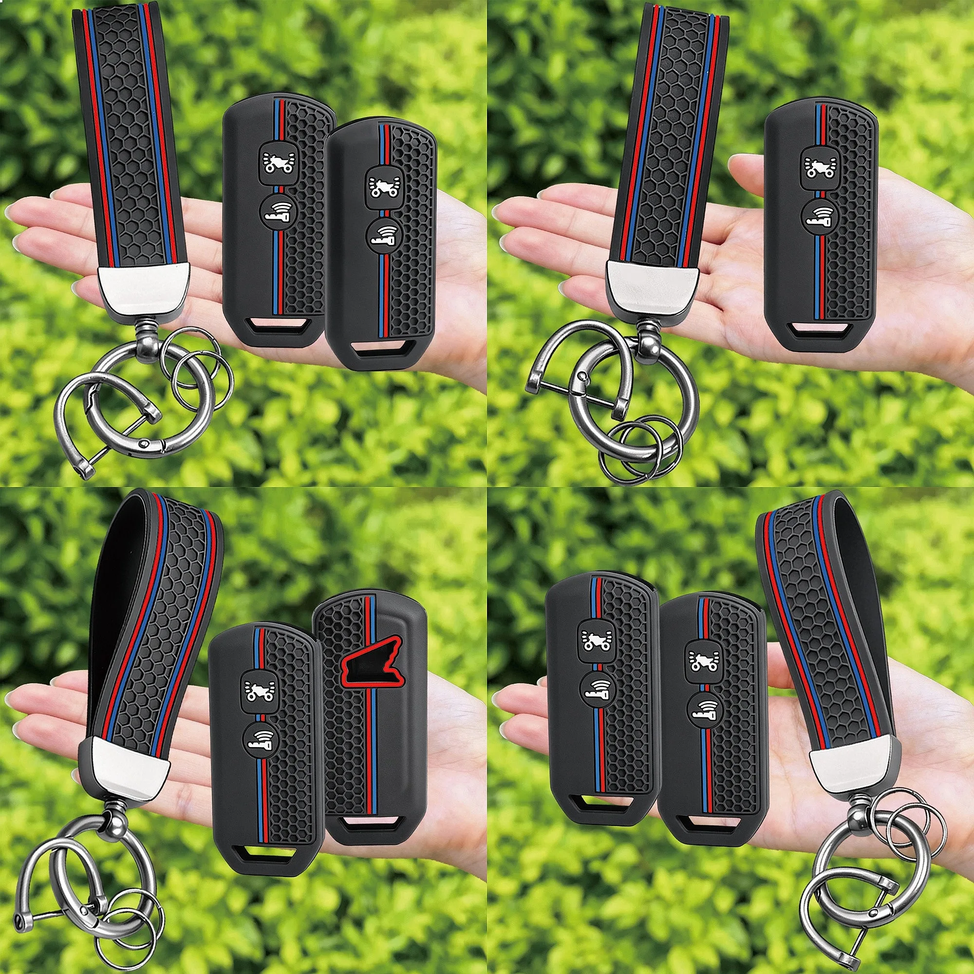 For Honda ADV350 PCX125 PCX160 SH350i Vision 110 Silicone Remote Key Fob Cover Case - 2021-2023