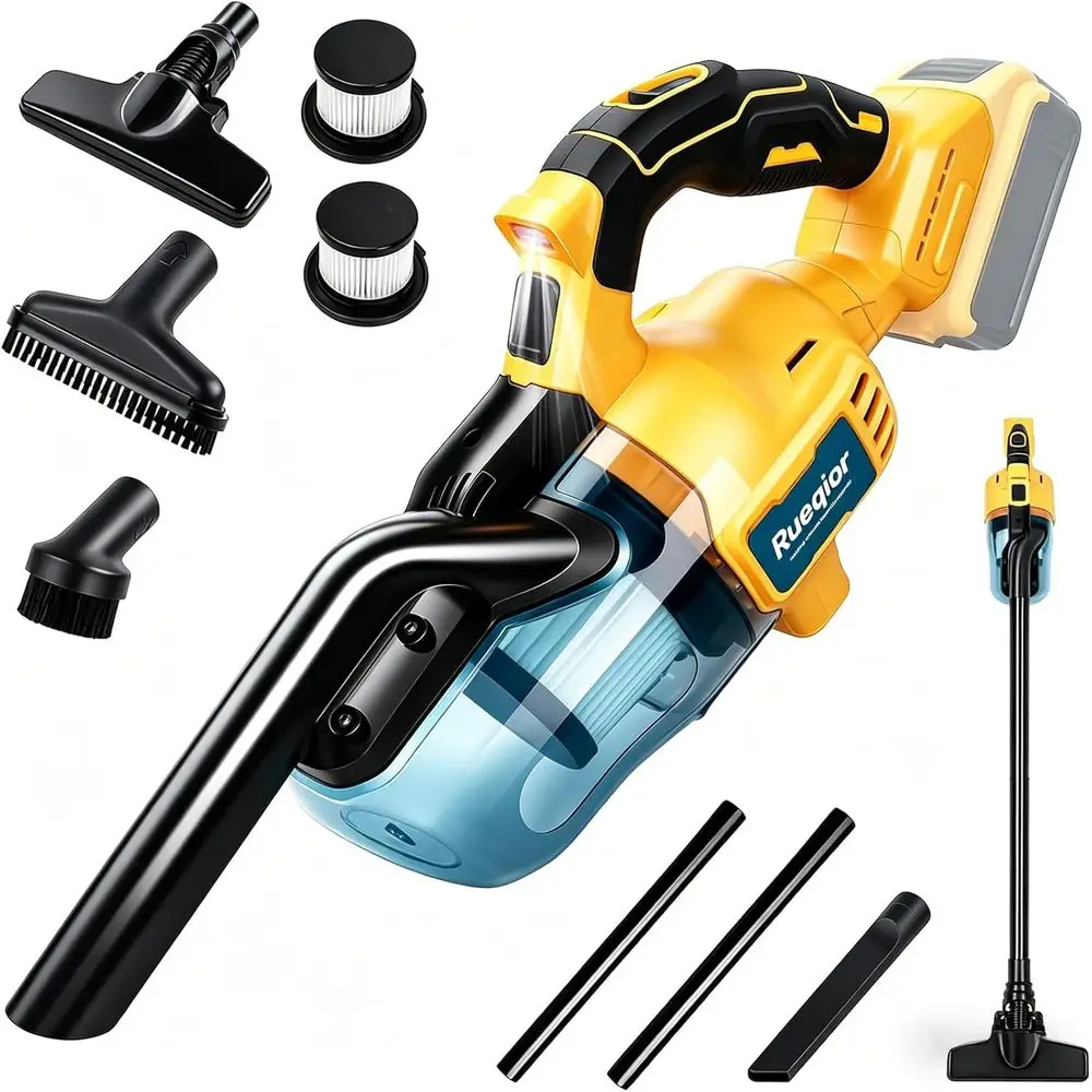 

20V Compatible 5-in-1 Handheld Electric Vacuum Cleaner, 400W Motor, Portable for Home and Car (Battery Not Included)