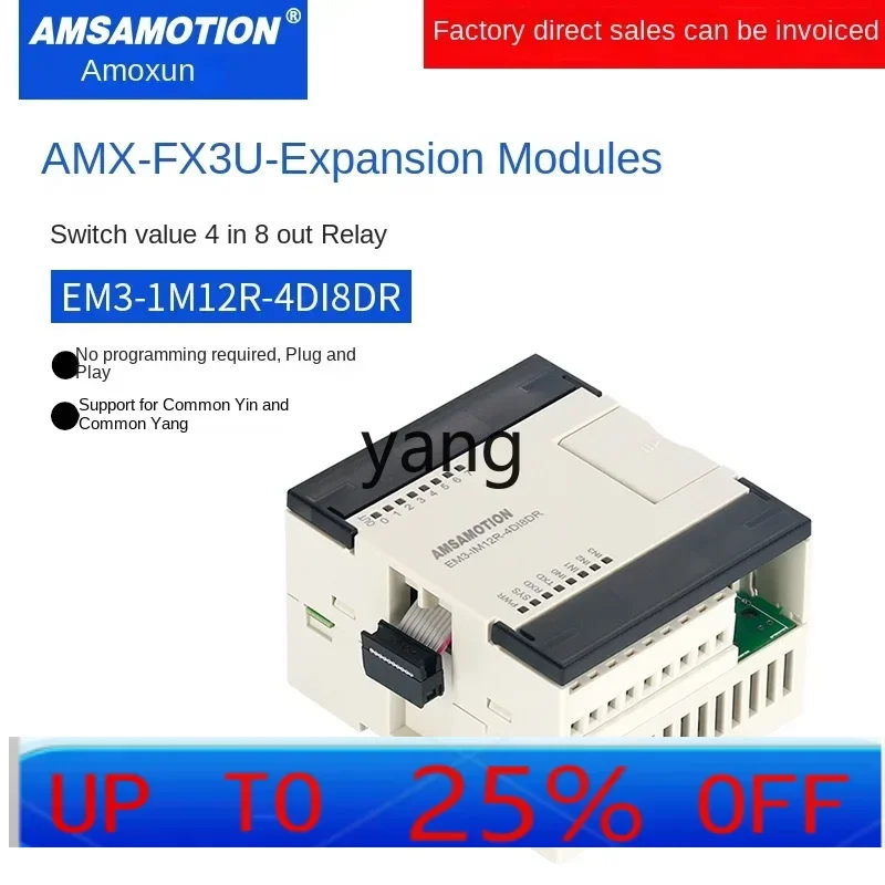 CX  programmable controller FX3U-26MT with analog 48MR domestic industrial control board