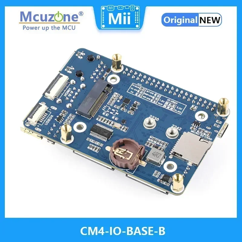 

Мини-основа Raspberry Pi CM4 (B) CM4-IO-BASE-B Gigabit Ethernet CSI/DSI/RTC/FAN/USB/RJ45 Интерфейс камеры HDMI 4K