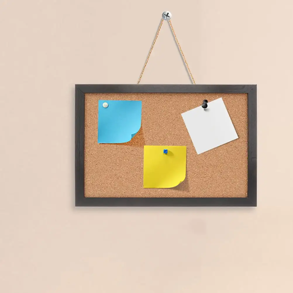 บ้านไร่สไตล์ Bulletin Board ภาพผนังตกแต่ง Memo Board สําหรับ Home Office หัตถกรรมไม้ Pin Notes ภาพ