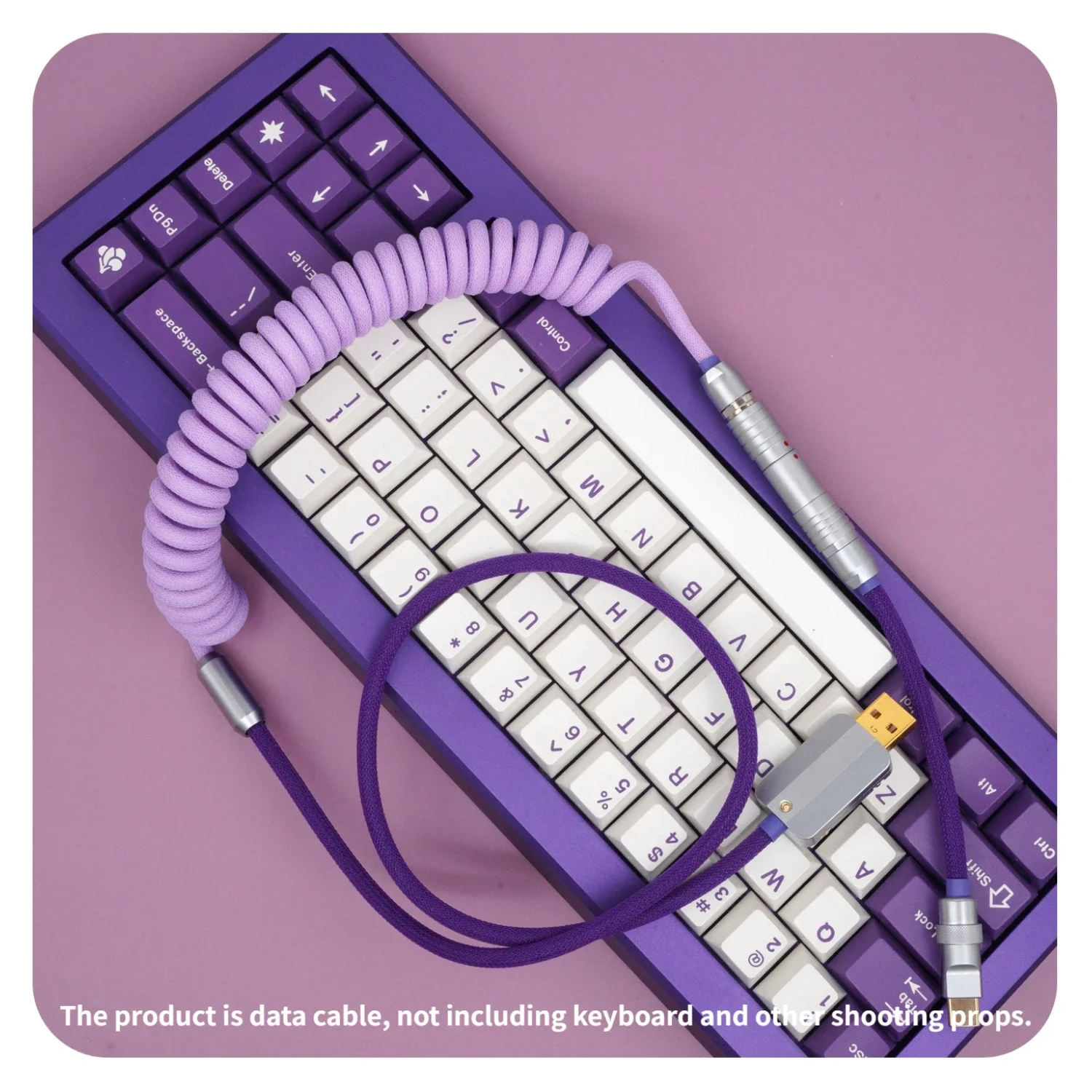 

GeekCable Customized Mechanical Keyboard Data Cable GMK Theme SP Keycap line Lavender + Purple
