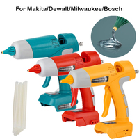 For Makita/Dewalt/Milwaukee/Bosch 18V Battery Rechargeable Cordless Hot Melt Glue Gun With Sticks Stick Home DIY Repair Tool