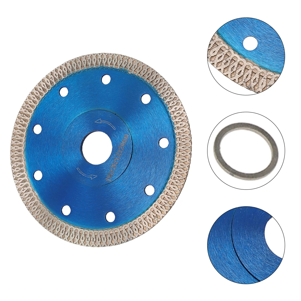 Hoja de sierra Turbo para azulejos de porcelana, hoja de corte en seco fino, rueda amoladora, procesamiento de Metal, accesorios de herramientas eléctricas, 1 ud.