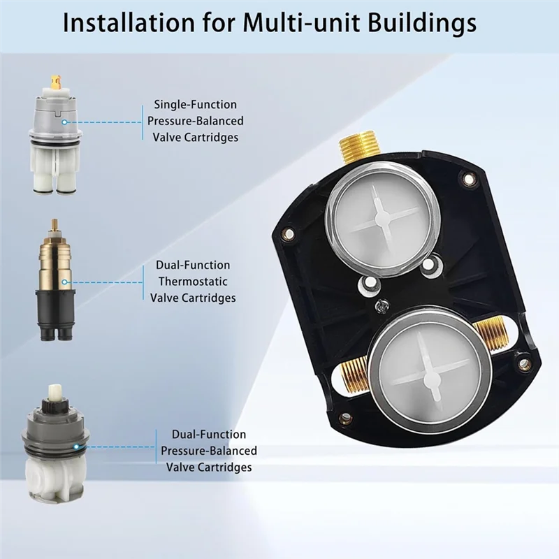 RALCA-Universal 3 Way 6 Setting Position Shower Diverter Valve R22000 For Delta Faucet, Integrated Diverter Valve Kit
