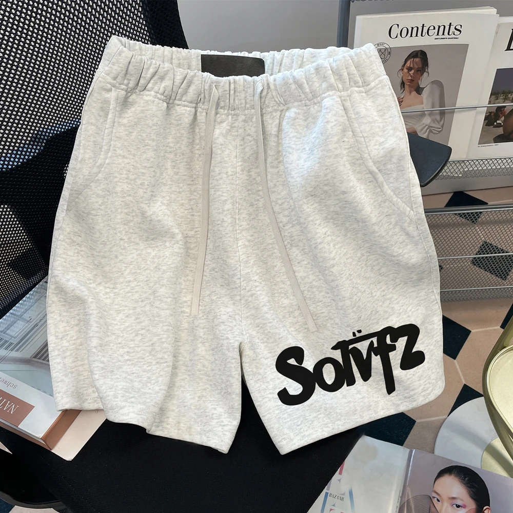 

Ey Повседневная хлопковая одежда с принтом Spor, свободная посадка длиной пять четвертей, летняя верхняя одежда, универсальная молодежная одежда