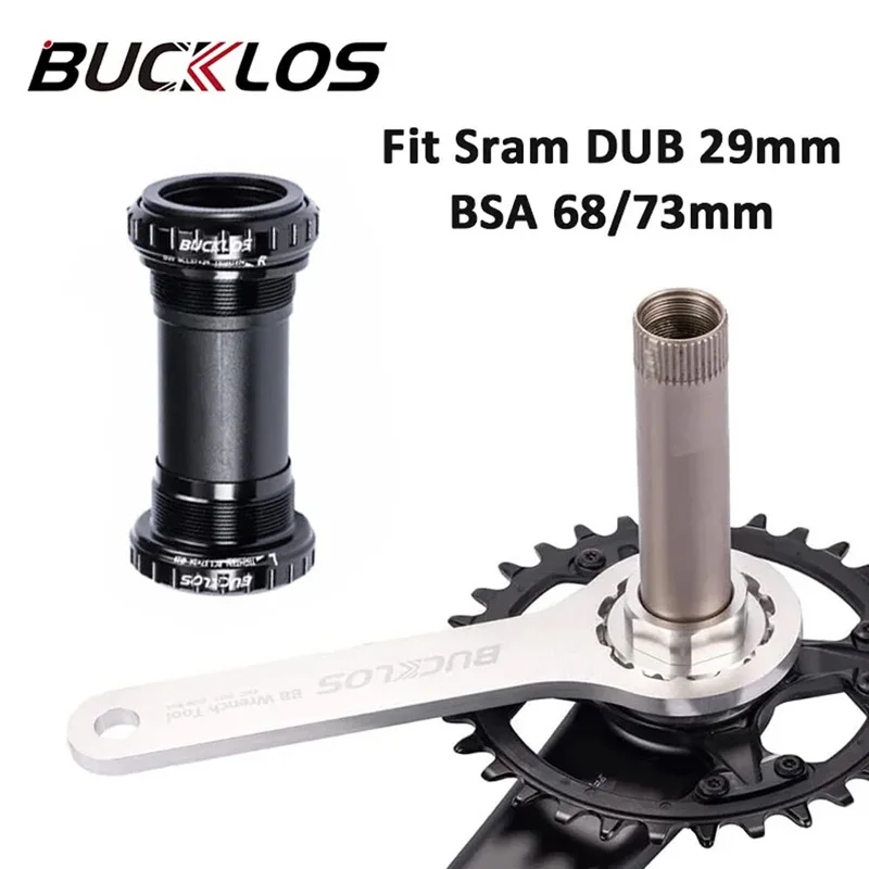 BUCKLOS Bicycle Bottom Bracket BSA 68/73mm BB for SRAM DUB 29mm Spindle Threaded Tool Wrench Tool Crankset Parts