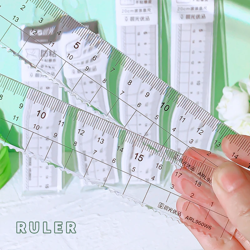 Aesthetic stationery and office school useful back to School supplies Architecture drawing material ruler school rules