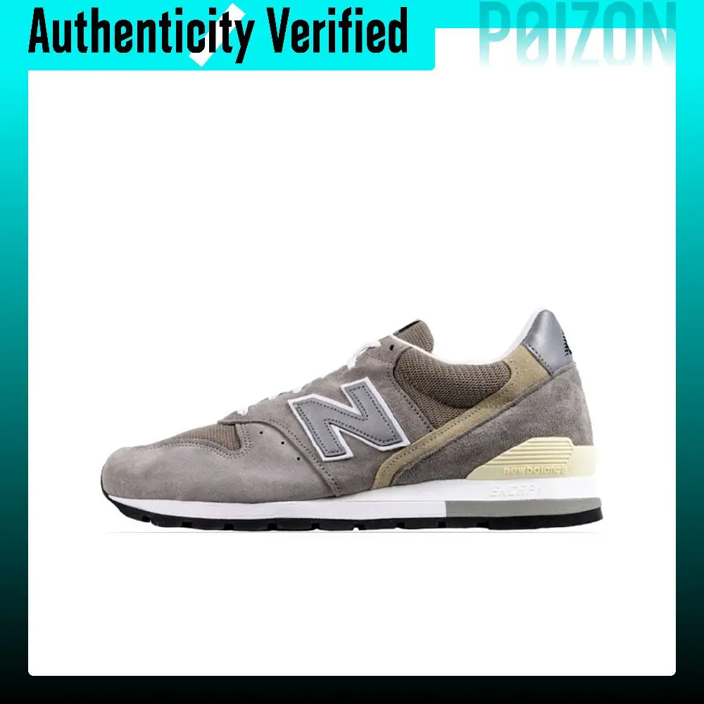 New Balance NB 996 Leather Abrasion Resistant Low top Running Shoes Unisex Heritage Gray M996