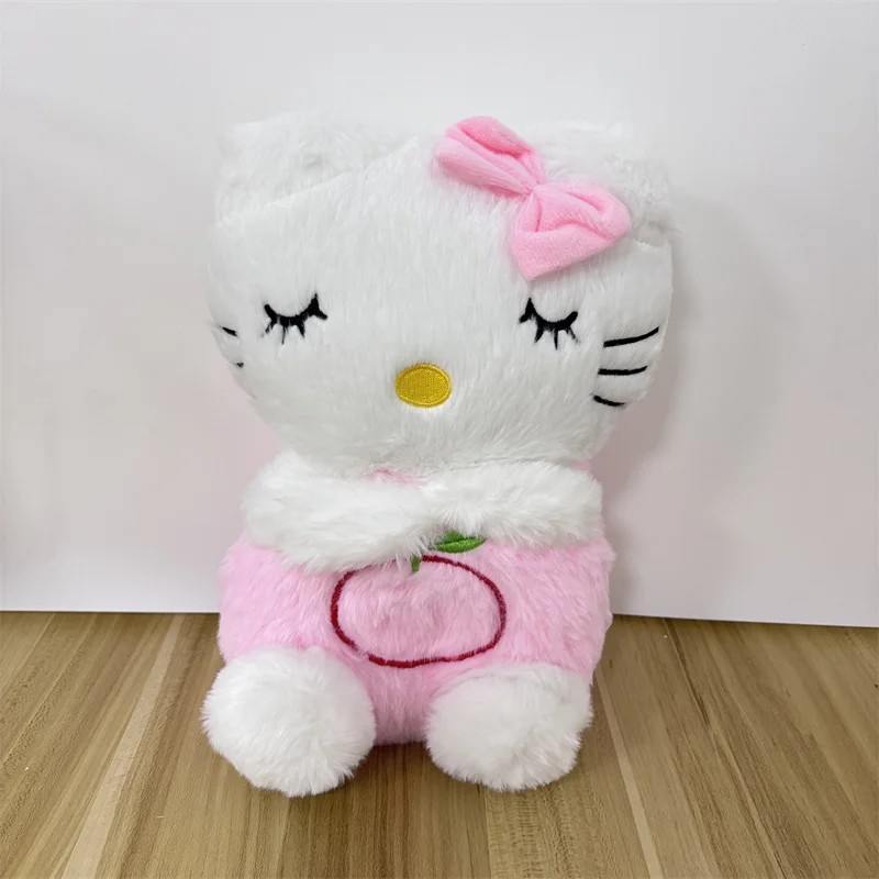 Sanrio Hello Kitty Plush Toys Baby Sleep Soother with Music Lights Breathing Motion Soft Stuffed Animal Dolls Brithday Xmas Gift