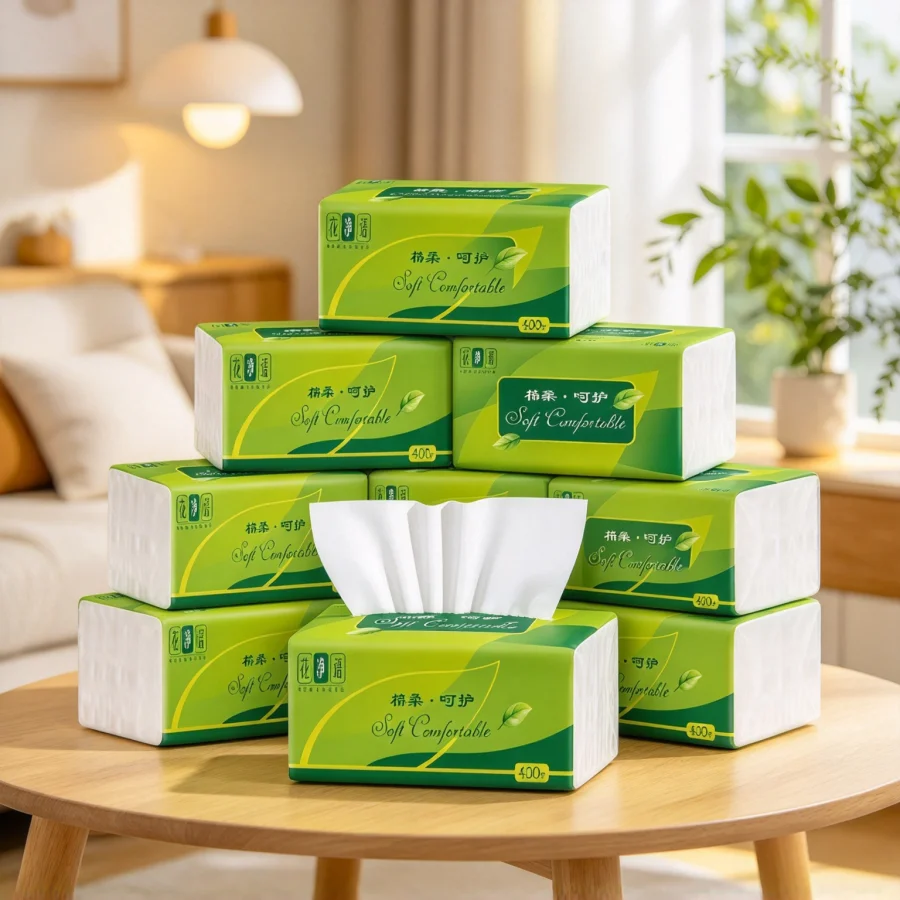 1 Pack, 360 Sheets Large Capacity 4-Layer Thick Embossed Napkins, Highly Absorbent and Durable, Home, Travel, Office and Dormito