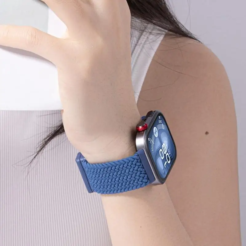 أحزمة متعددة الألوان قابلة للتبديل، حزام ساعة من النايلون المقاوم للارتداء اليومي، أحزمة ساعة مناسبة لـ fit3/4/4Pro F19E #2