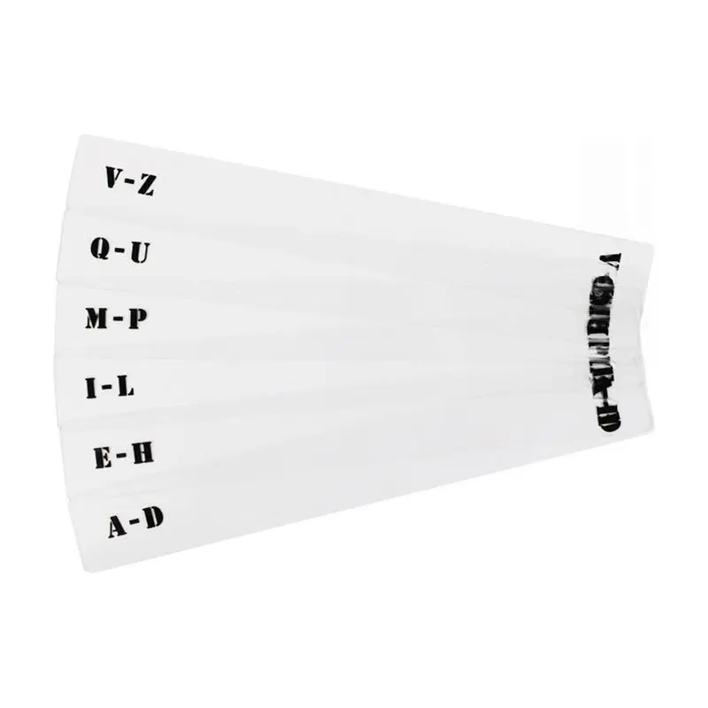 WCS-6Pcs Record Dividers A-Z LP Album Divider Panel For Easy Organization, Horizontal Label Cards