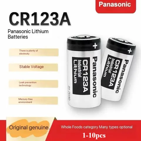 1-10PCS Original Panasonic 123 Lithium 3V Arlo Camera Battery CR123A CR17345 DL123A EL123A 123A