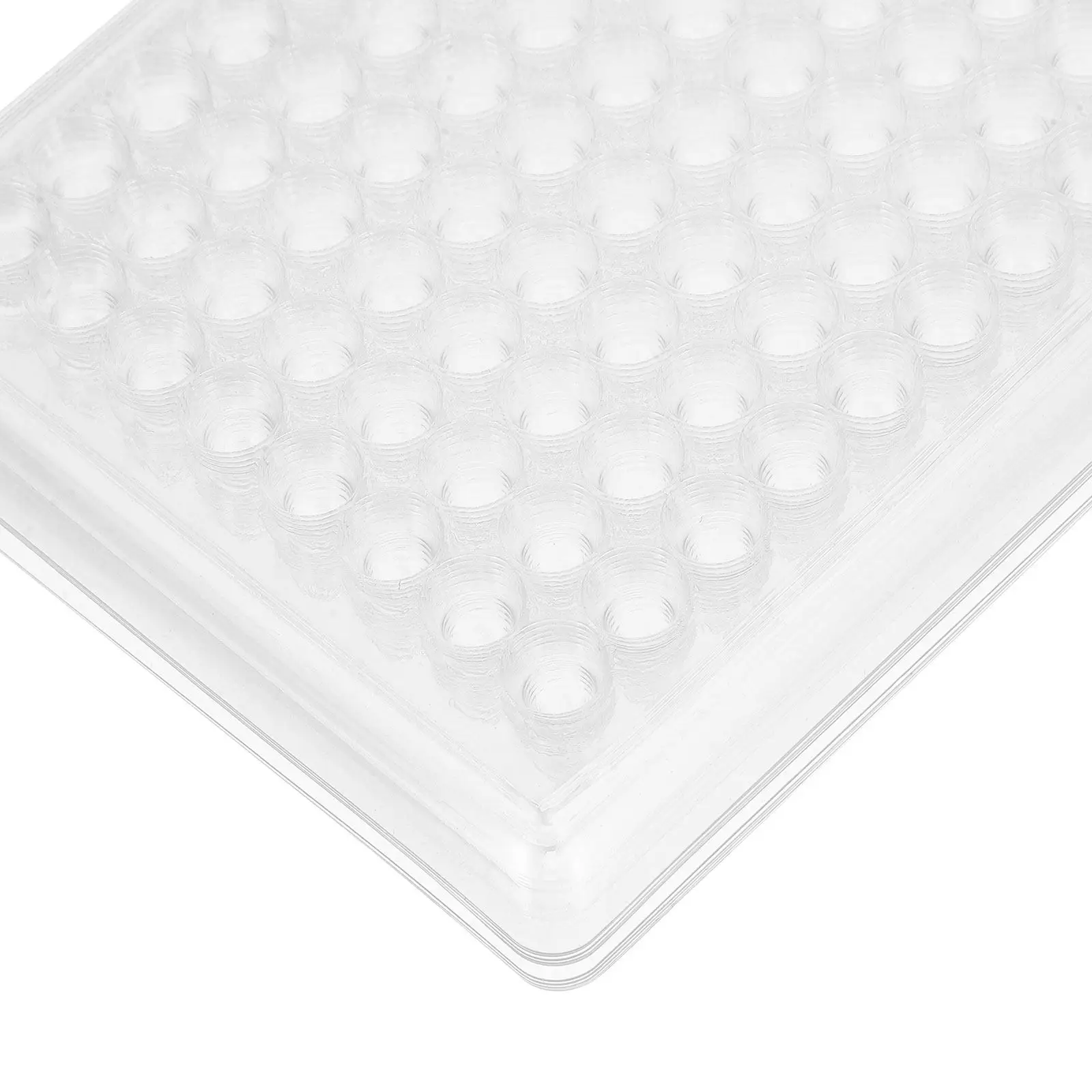 10Pcs Cell Culture Plate Plastic 96-Well Reaction Plate for Lab Analysis Tissue Culture Tray Laboratory Equipment