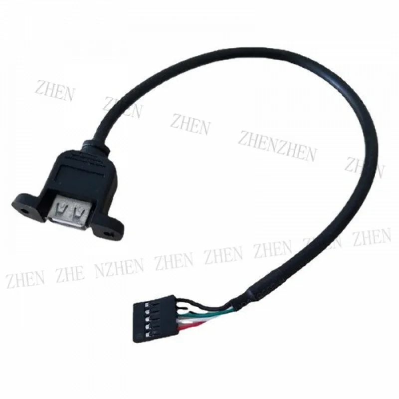 

Y Y для материнской платы USB 5-контактный однорядный штекер-мама Крепление на удлинитель Винтовой кабель