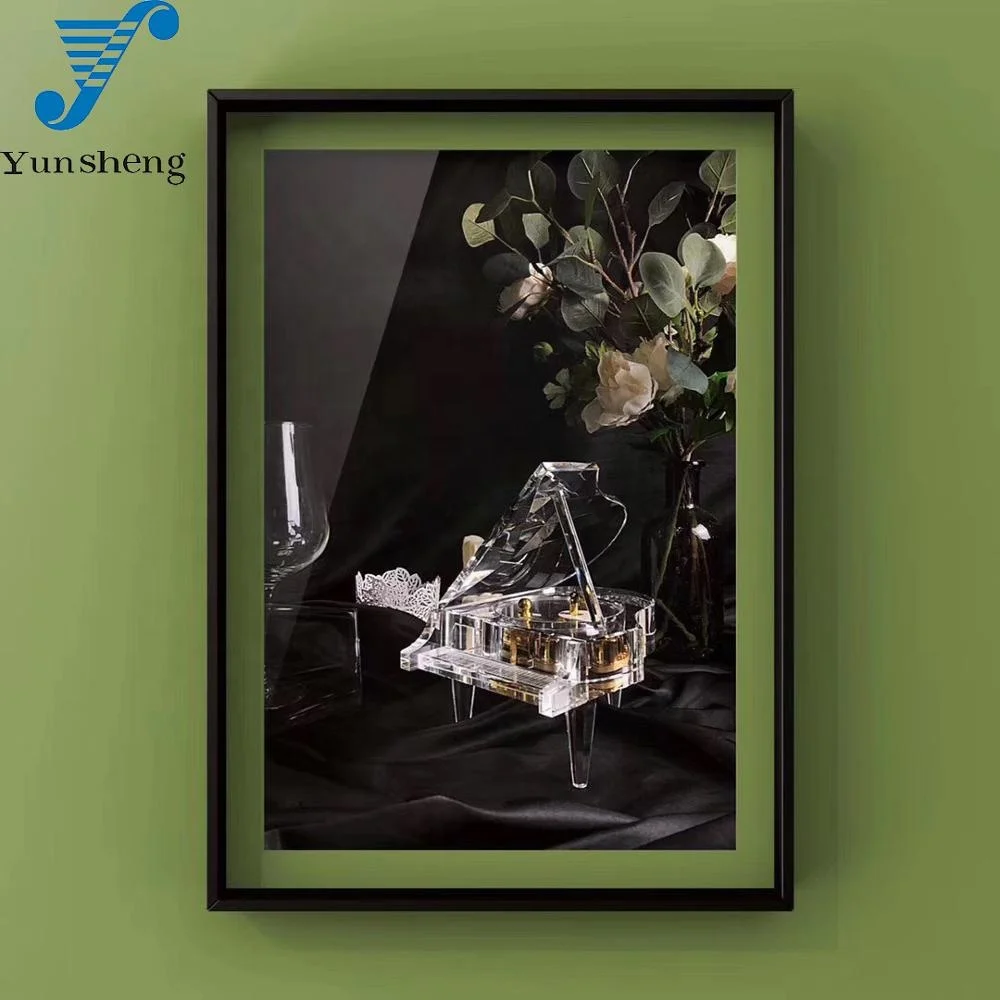 Factory Directed Yunsheng Brand Logo 30 Note Deluxe Crystal Piano Music Box