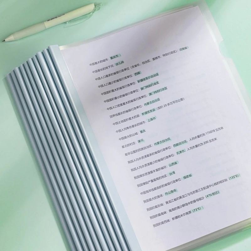 Folder Insert A4 Loose Leaf Office Lever Arch File Clear Ring Binder Stationery Document Organizing Tool For Work Use