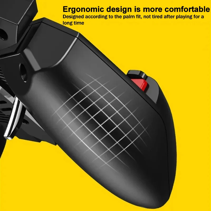 MEMO AK77 6 Fingers Game Trigger Phone Cooler Fan Game Controller L1 R1 Shooter Triggers Fire Joystick Game Pad for IOS Android