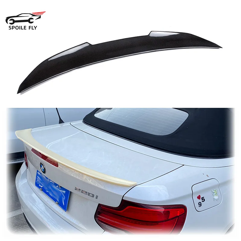 

For BMW 2 Series F23 Convertible 2014-2019 PSM Style Car Rear Wing ABS Spoiler Glossy Black Or Carbon Fiber Look Body Kit