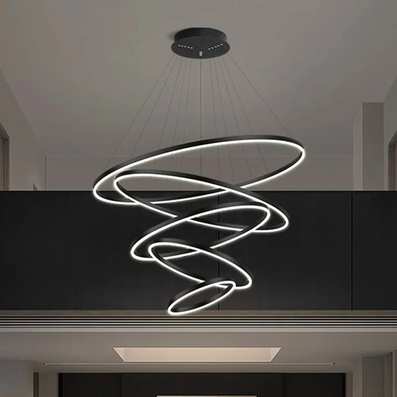 Imagem -03 - Nordic Pendant Lights For Home Decoration Stair Chandelier Sala de Estar Quarto e Sala de Jantar Iluminação Interna