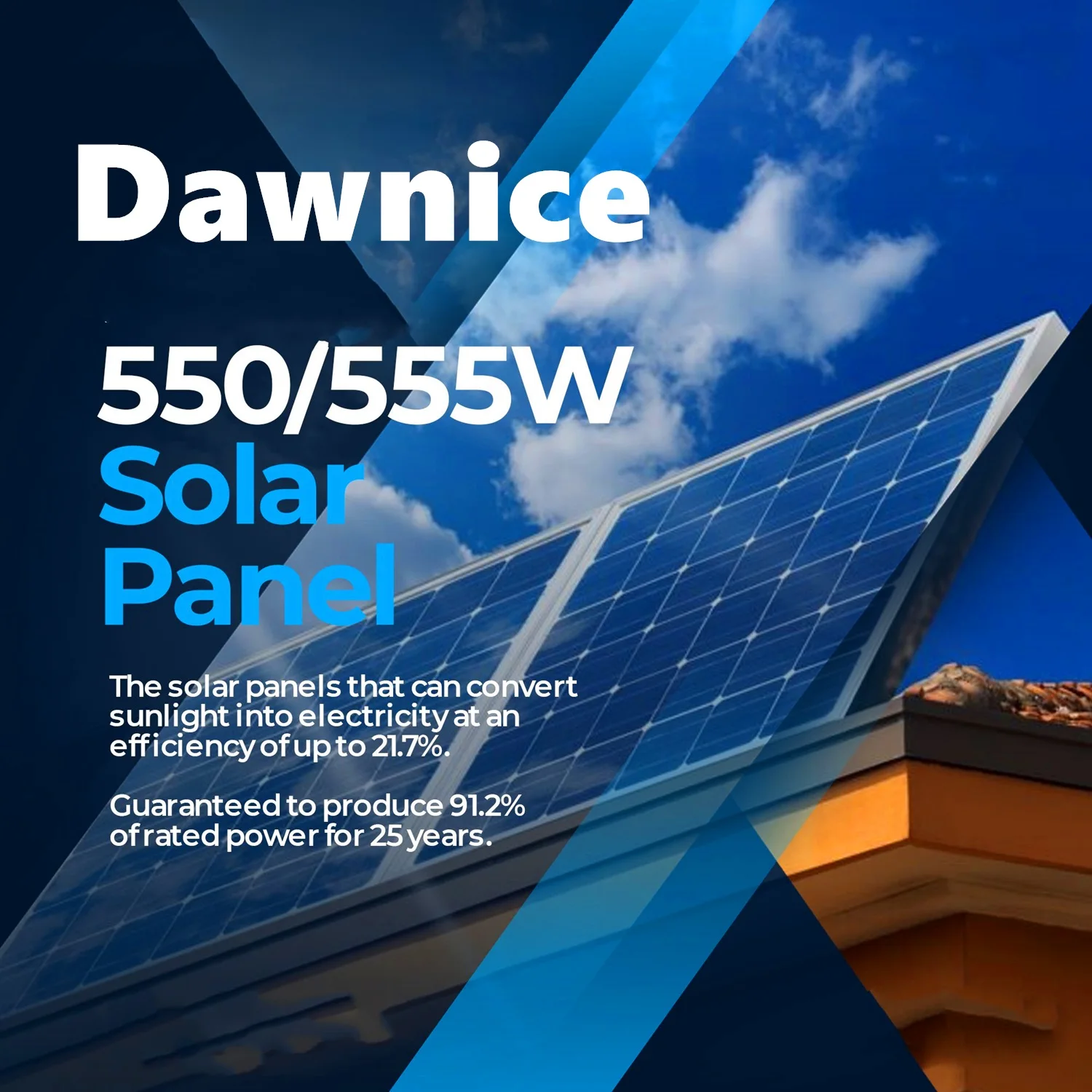 555W Solar Panel Bifacial  High-Efficiency Monocrystalline IP68 Solar Panel PV Module Power Charger for Solar Power System Kit