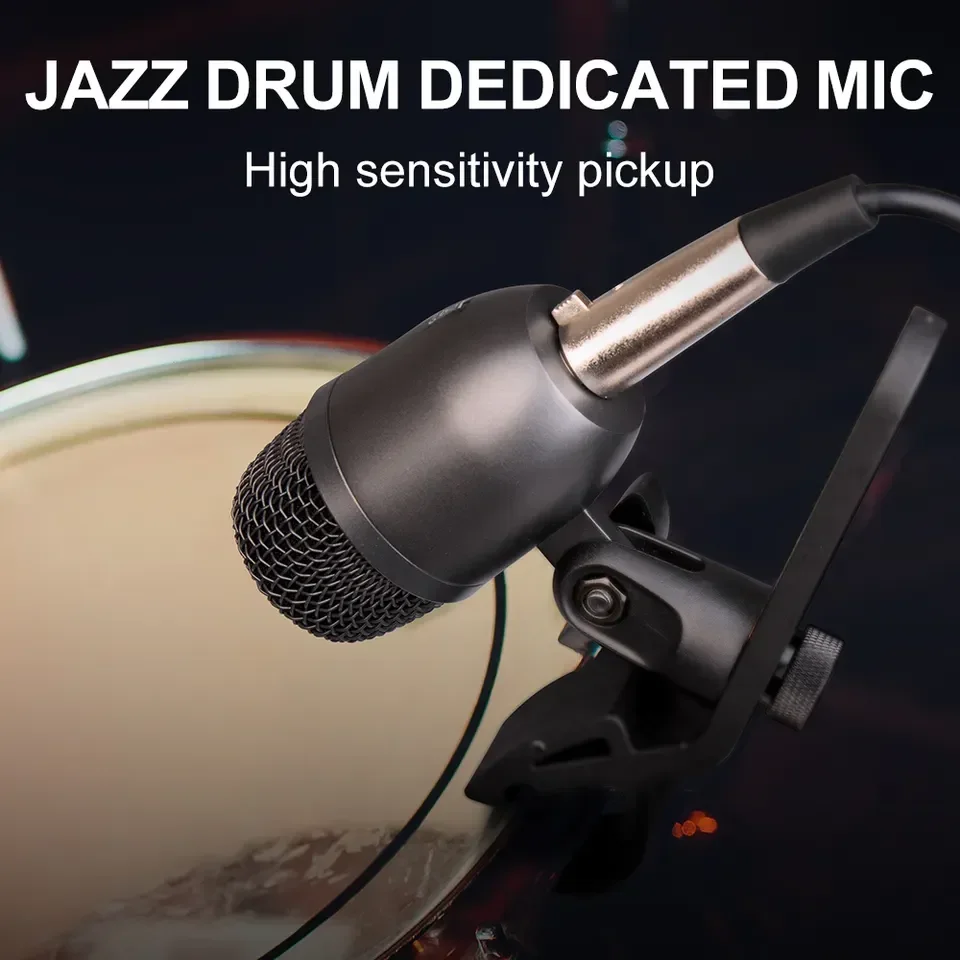 PG 7-Piece Drum Microphone Kit For Performing And Recording Drummers For Kick Drums, Snare, Rack/Floor Toms, Congas view 3
