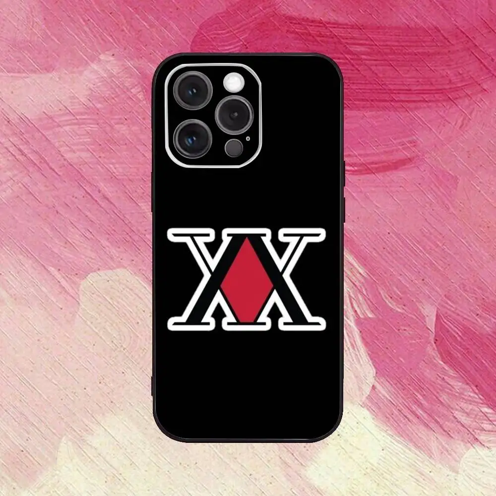 حافظة هاتف ترخيص Hxh Hunter X Hunter لهاتف iPhone17,16,15,14,13,12,11 Plus، Pro Max غطاء أسود ناعم #5